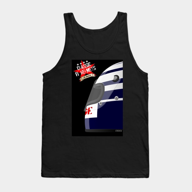 RICCARDO PATRESE CLASSIC HELMET Tank Top by Cirebox